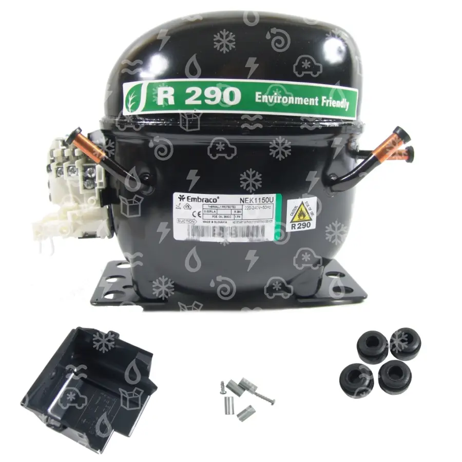 kompresor EMBRACO NEK1150U, LBP- R290, 240V, 50 Hz (NEK2150U)